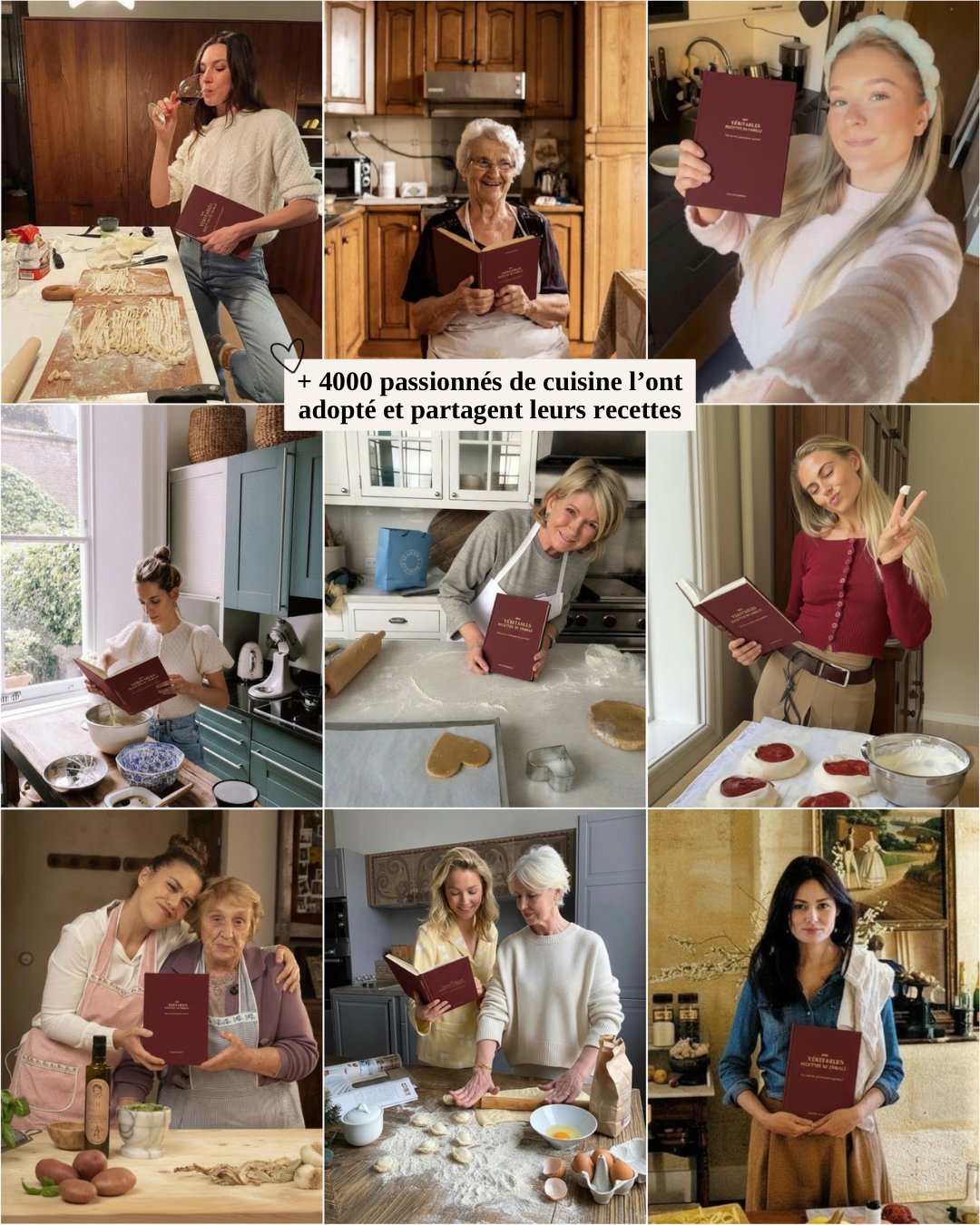 Livre à remplir : Nos véritables recettes de famille